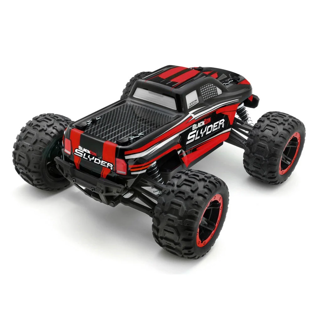BlackZon Slyder MT 1/16 4WD Brushed Electric RC Monster Truck Red BZ540098 - Image 3