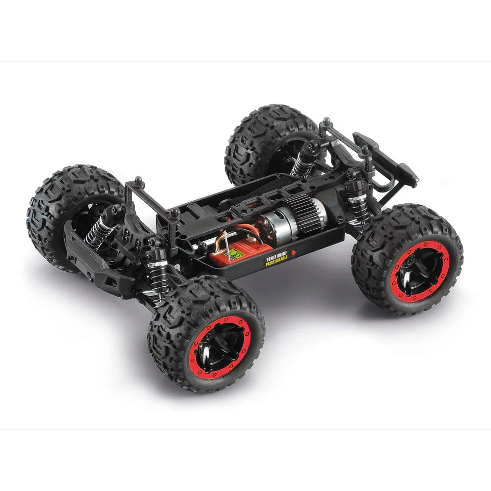 BlackZon Slyder MT 1/16 4WD Brushed Electric RC Monster Truck Red BZ540098 - Image 4