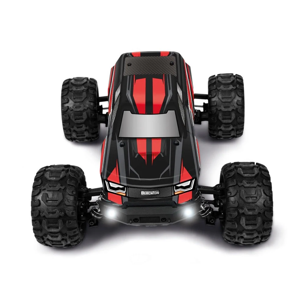BlackZon Slyder MT 1/16 4WD Brushed Electric RC Monster Truck Red BZ540098 - Image 5