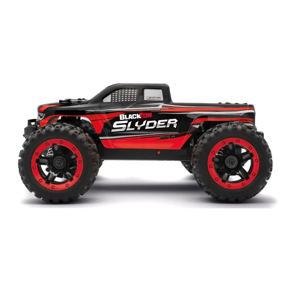BlackZon Slyder MT 1/16 4WD Brushed Electric RC Monster Truck Red BZ540098 - Image 6