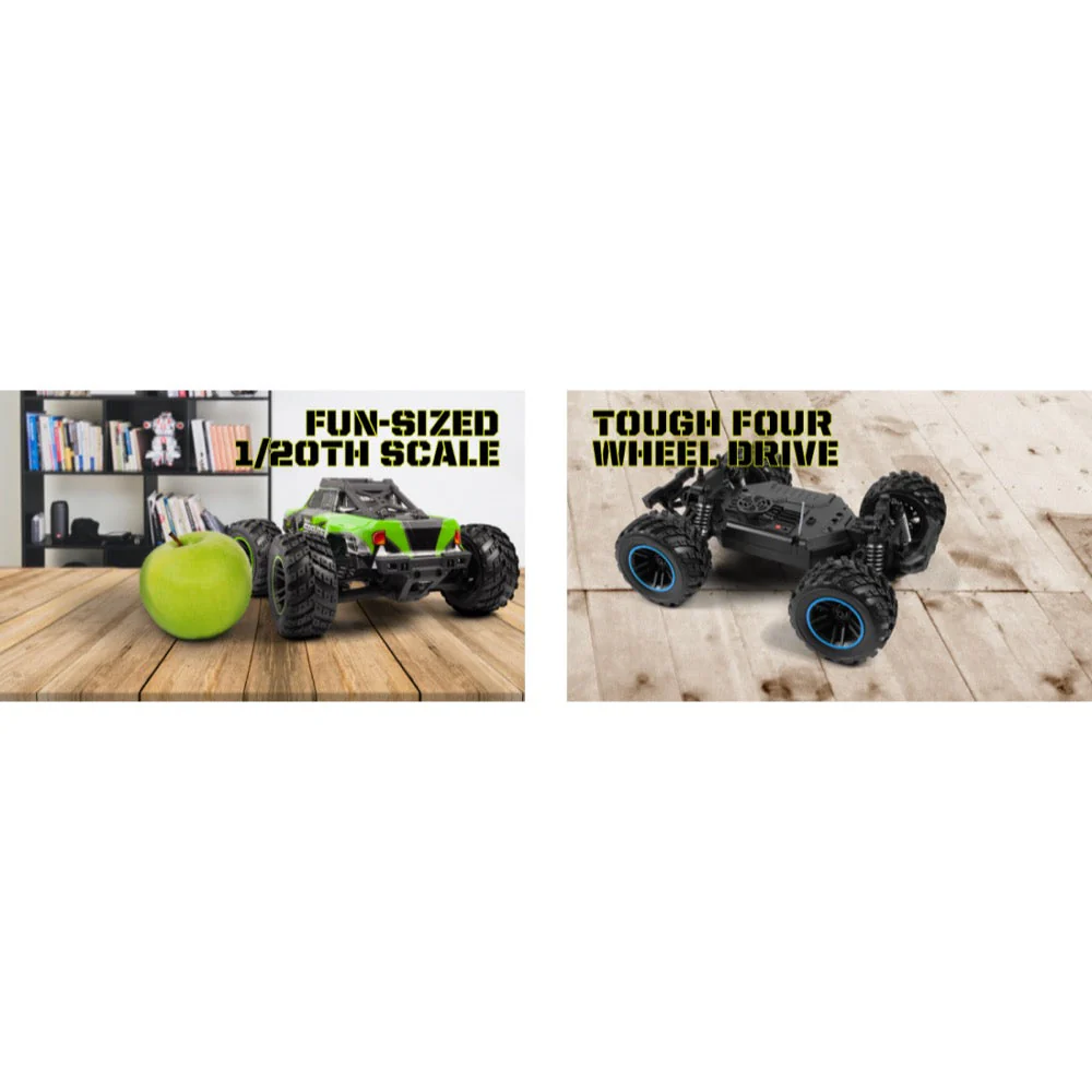 Blackzon BZ540300 Spryte MT 1/20 4WD Electic Monster Truck Green - Image 8
