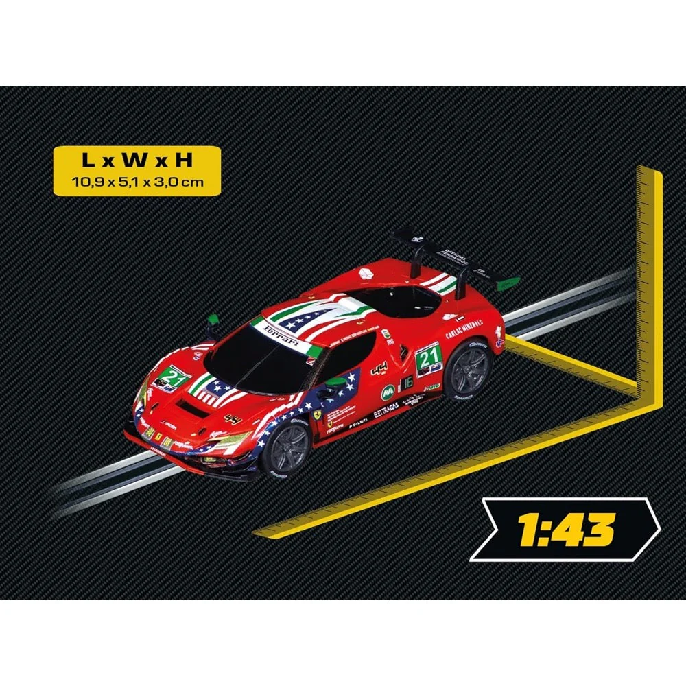 Carrera 64284 GO!!! Ferrari 296 GT3 AF Corse No.21 IMSA Weathertech GTD 2024 Slot Car - Image 3