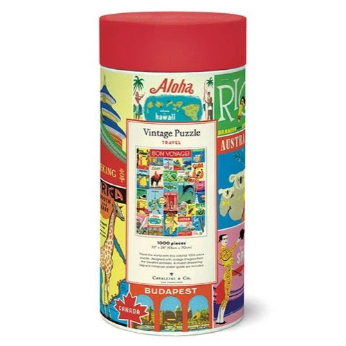 Cavallini Vintage Travel 1000pc Jigsaw Puzzle - Image 2