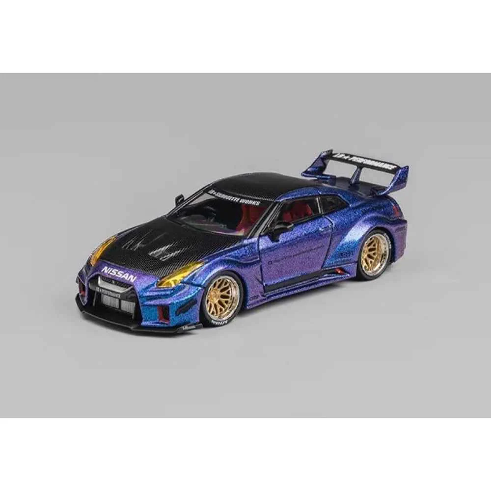CM Model 64-35RR-16 1/64 Nissan LBWK 35GT-RR Chameleon W Carbon - Image 2