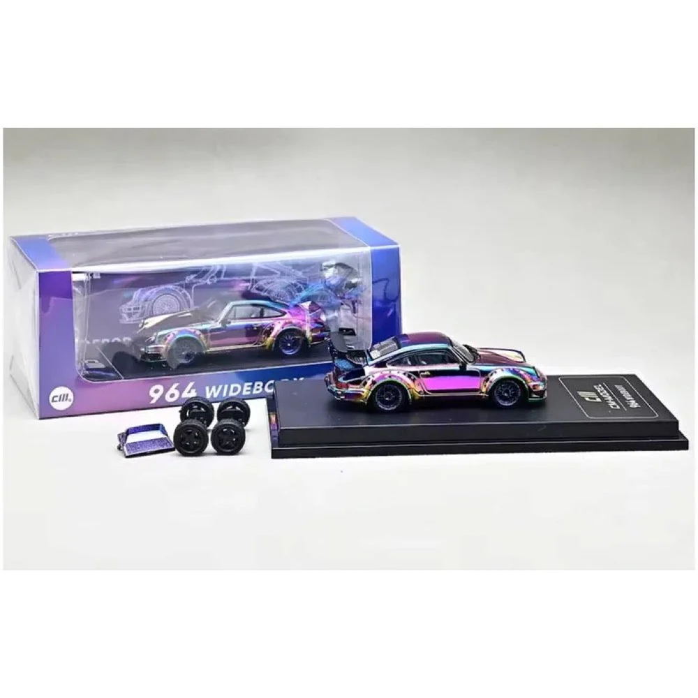 CM Model 64-964-ChromeColour 1/64 Porsche RWB964 Widebody Metallic Purple - Image 2