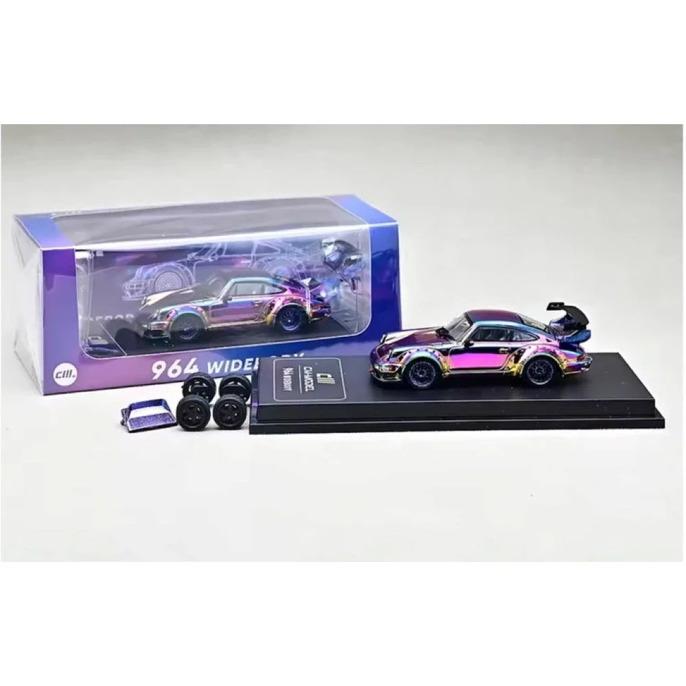 CM Model 64-964-ChromeColour 1/64 Porsche RWB964 Widebody Metallic Purple - Image 3