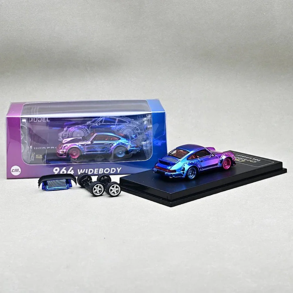 CM Model 64-964-ChromePink 1/64 Porsche 964 Chorme Pink - Image 2