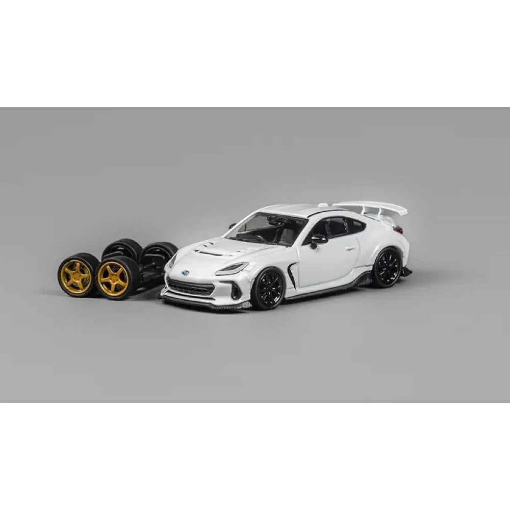 CM Model 64-BRZ-09 1/64 Subaru BRZ Varis Widebody White - Image 6