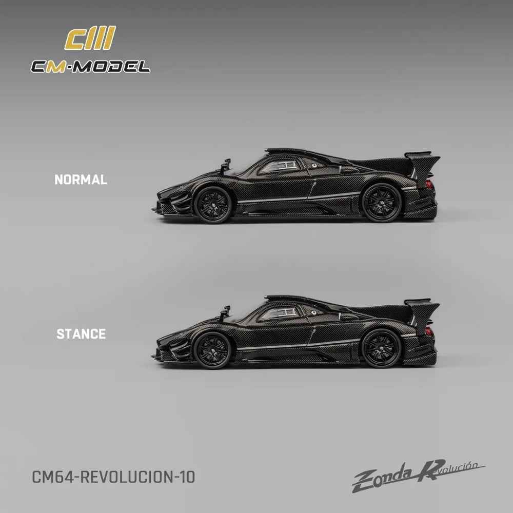 CM Model 64-Revolucion-10 1/64 Pagani Zonda Revolucion Full Carbon - Image 8