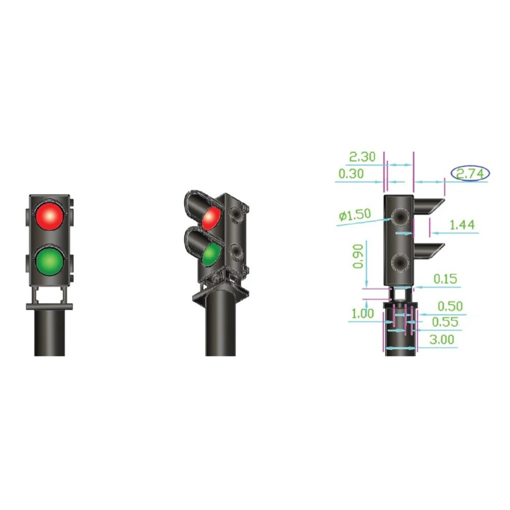 DCC Concepts DCD-MGS-RG OO 12 x Red/Green Ground Signal with Mimic Control Board - Image 3
