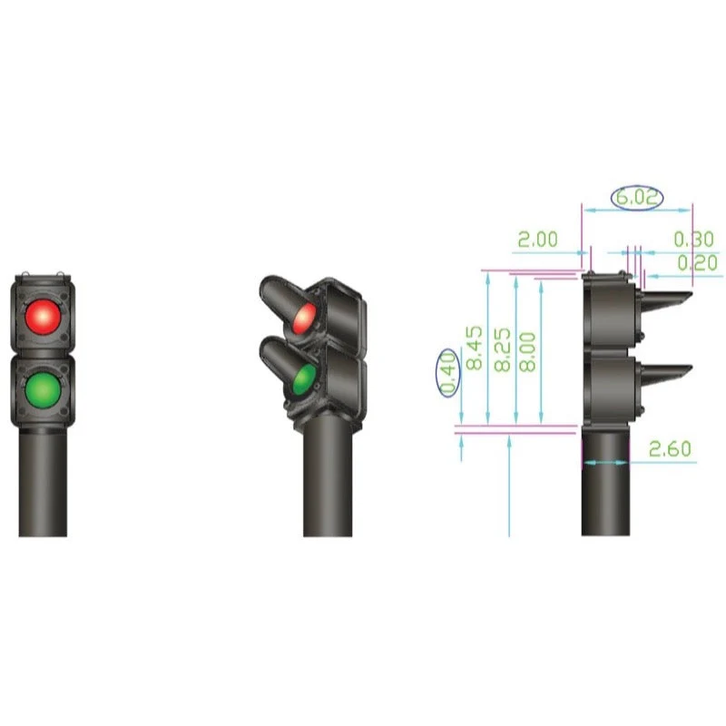 DCC Concepts DCD-MGS-US HO 12 x Red/Green Ground Signal with Mimic Control Board - Image 4
