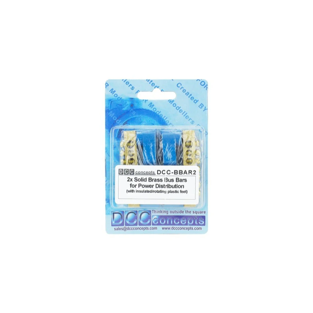 DCC Concepts DCC-Bbar2 Solid Brass Distribution Bars 2 Pack
