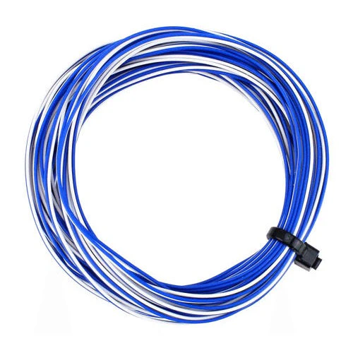 DCC Concepts DCW-32WBT Twin Decoder Wire Stranded 6m White/Blue