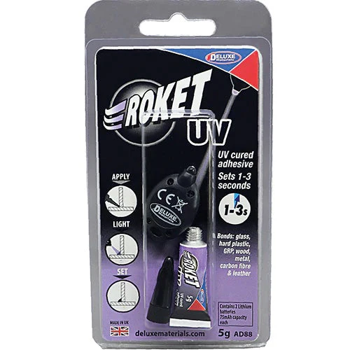 Deluxe Materials AD88 Roket UV Adheisve 5g and UV Light - Image 8