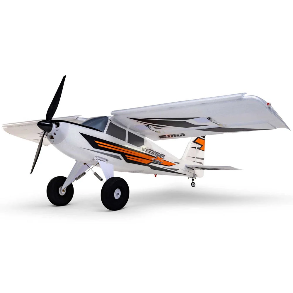 E-Flite EFL013850 Night Timber X Evolution 1.2m STOL RC Plane BNF Basic
