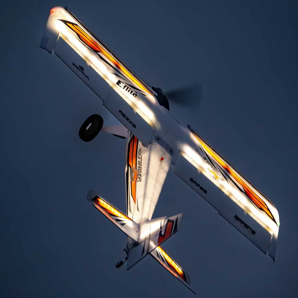 E-Flite EFL013850 Night Timber X Evolution 1.2m STOL RC Plane BNF Basic - Image 19