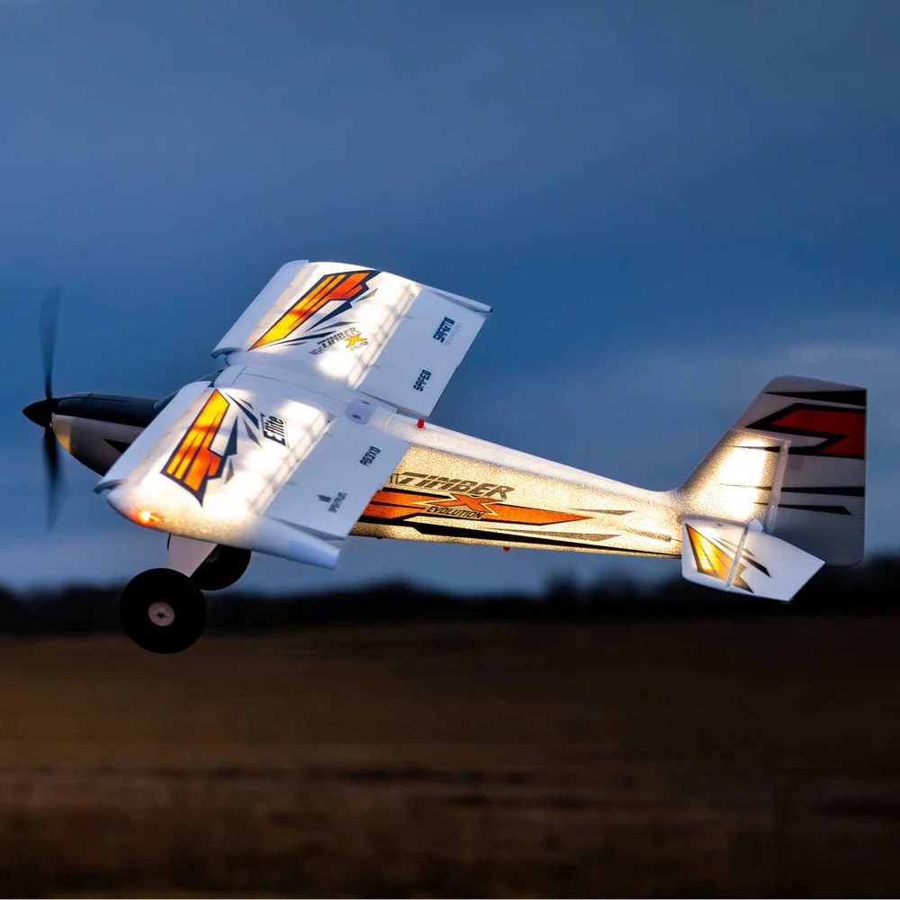 E-Flite EFL013850 Night Timber X Evolution 1.2m STOL RC Plane BNF Basic - Image 22