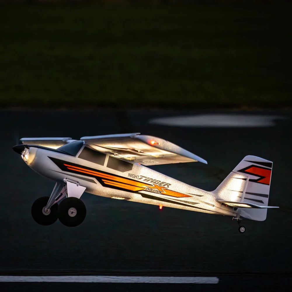E-Flite EFL013850 Night Timber X Evolution 1.2m STOL RC Plane BNF Basic - Image 26
