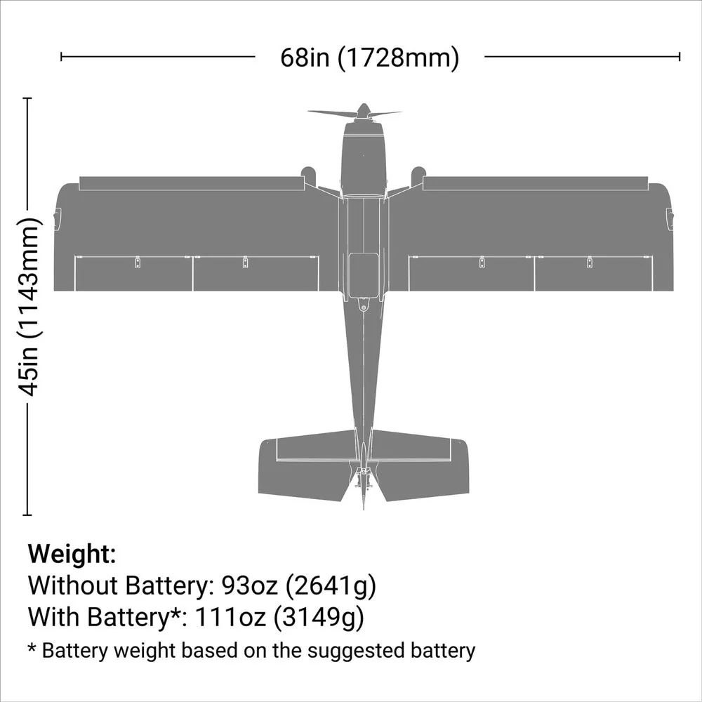 E-Flite Super Timber 1.7m STOL RC Plane (BNF Basic) EFL02550 - Image 21