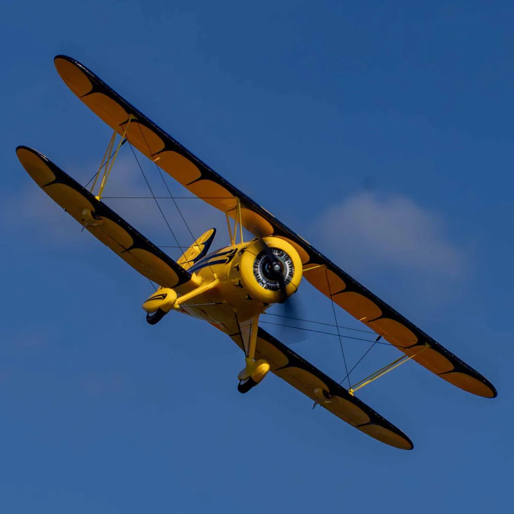 E-Flite UMX WACO RC Plane BNF Basic with AS3X and SAFE Select Yellow EFLU53550 - Image 14