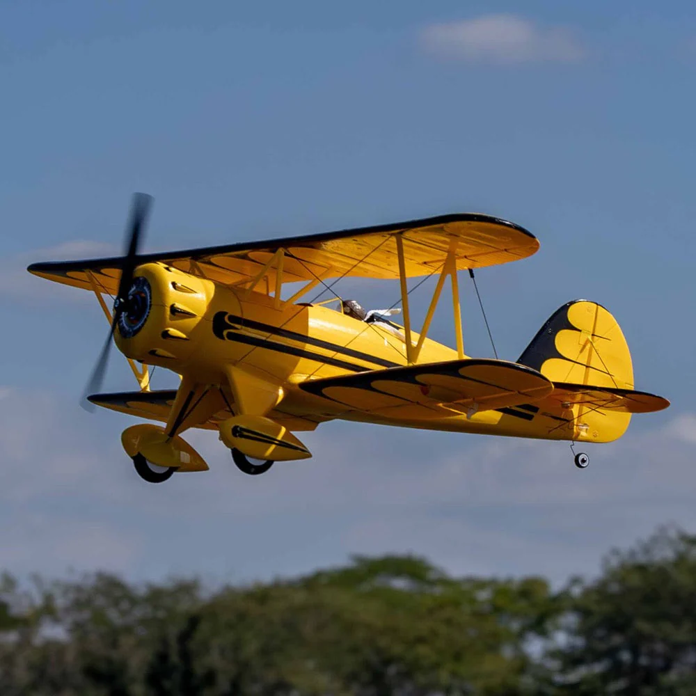 E-Flite UMX WACO RC Plane BNF Basic with AS3X and SAFE Select Yellow EFLU53550 - Image 15