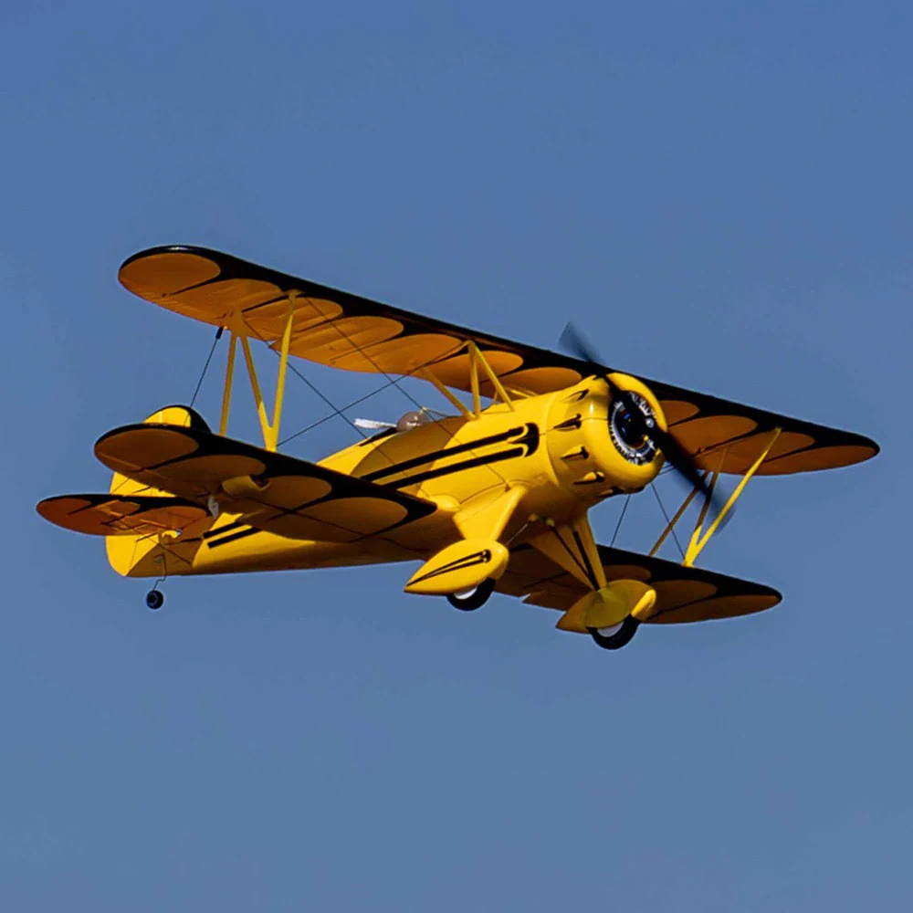 E-Flite UMX WACO RC Plane BNF Basic with AS3X and SAFE Select Yellow EFLU53550 - Image 17