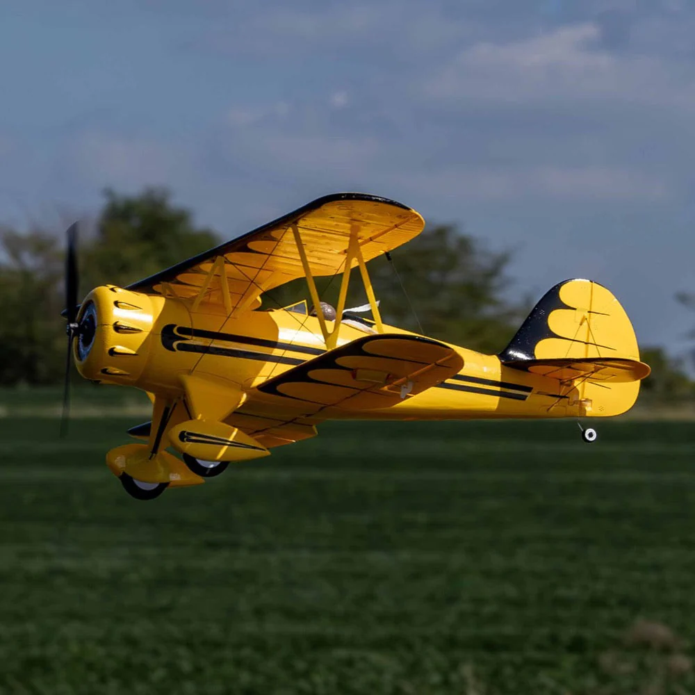 E-Flite UMX WACO RC Plane BNF Basic with AS3X and SAFE Select Yellow EFLU53550 - Image 18