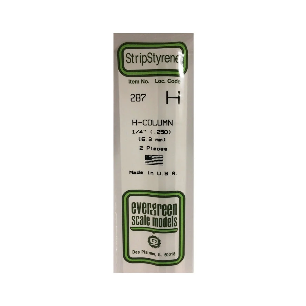 Evergreen 00287 H-Column 0.250 x 14in / 6.4mm x 36cm - 2 - Image 2