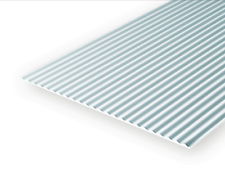 Evergreen 4528 White Styrene Metal Siding Sheet 0.080 x 6 x 12in / 2mm x 15cm x 30cm - 1 - Image 4