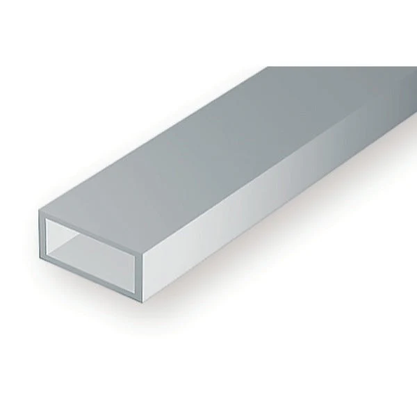 Evergreen 00257 Styrene Rectangular Tube 0.125 x 0.250 x 14in / 3.2mm x 6.4mm x 36cm - 3