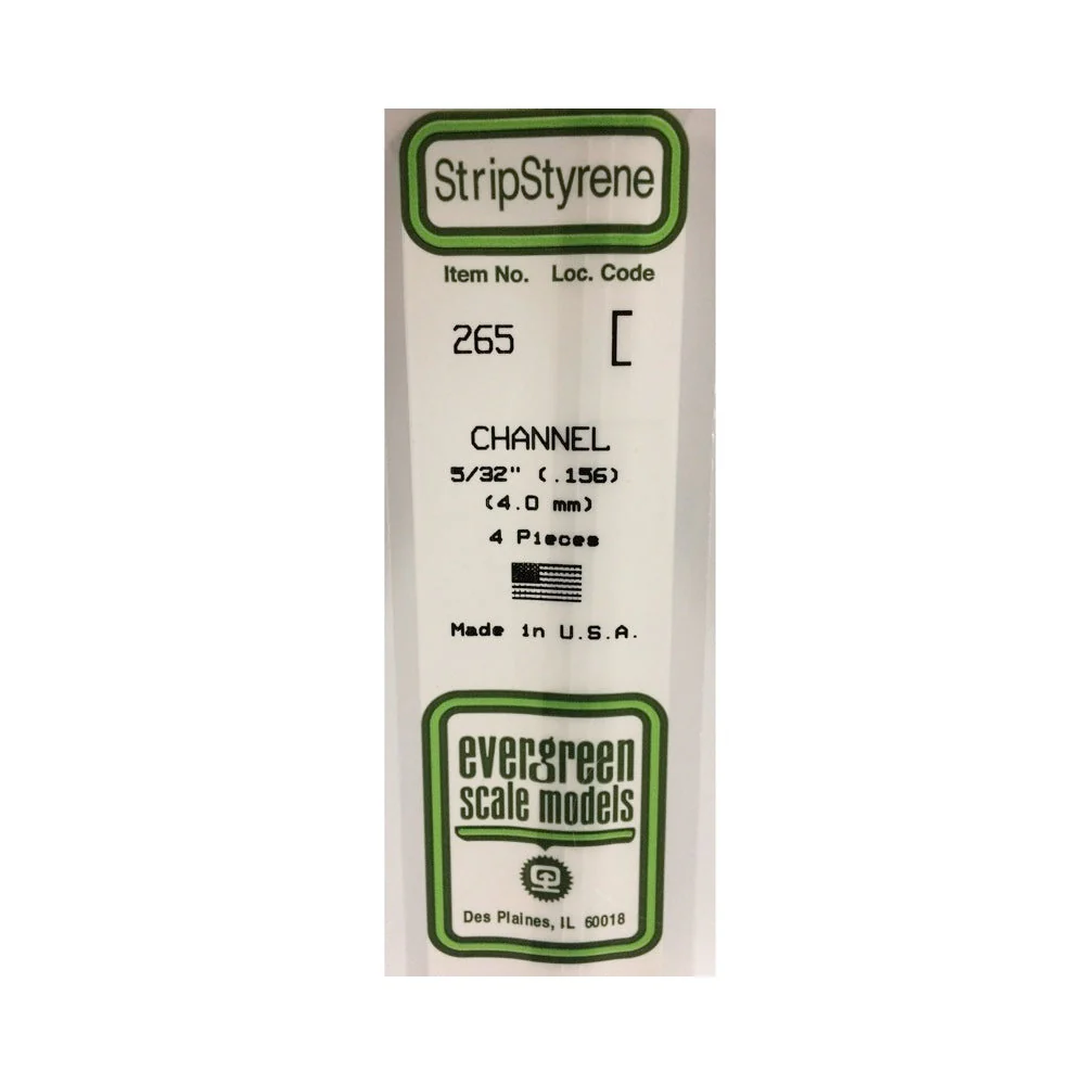 Evergreen 00265 Styrene Channel .156in/4.0mm 14in/35cm - 4 - Image 3