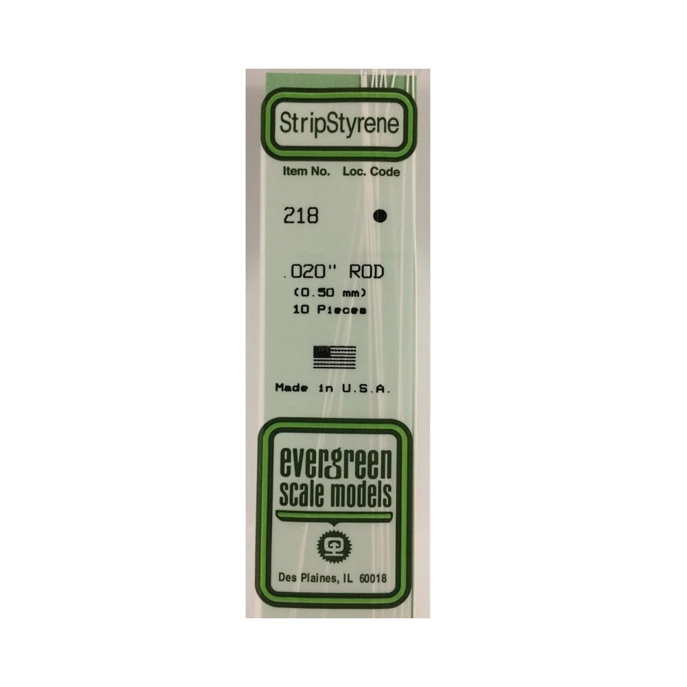 Evergreen 00218 Styrene Rod 0.020 x 14in / 0.51mm x 36cm - 10 - Image 2