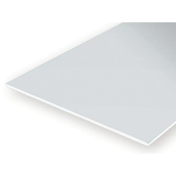 Evergreen 09008 Styrene Sheets White Assorted Pack 6 x 12in / 15cm x 30cm 3pc