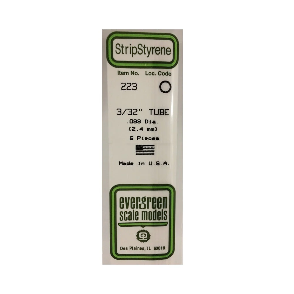 Evergreen 00223 Styrene Tube 0.093 x 14in / 2.4mm x 36cm - 6 - Image 2
