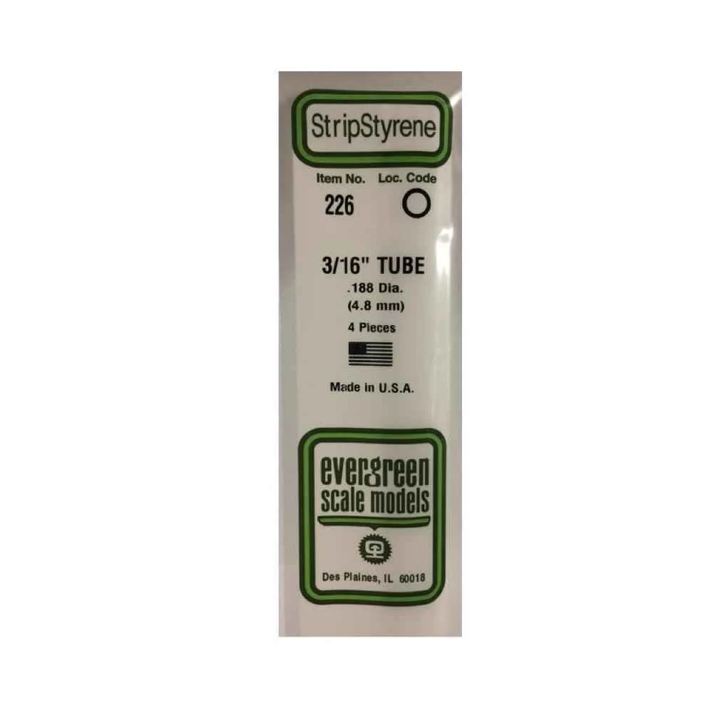 Evergreen 00226 Styrene Tube 0.187 x 14in / 4.8mm x 36cm - 4 - Image 3