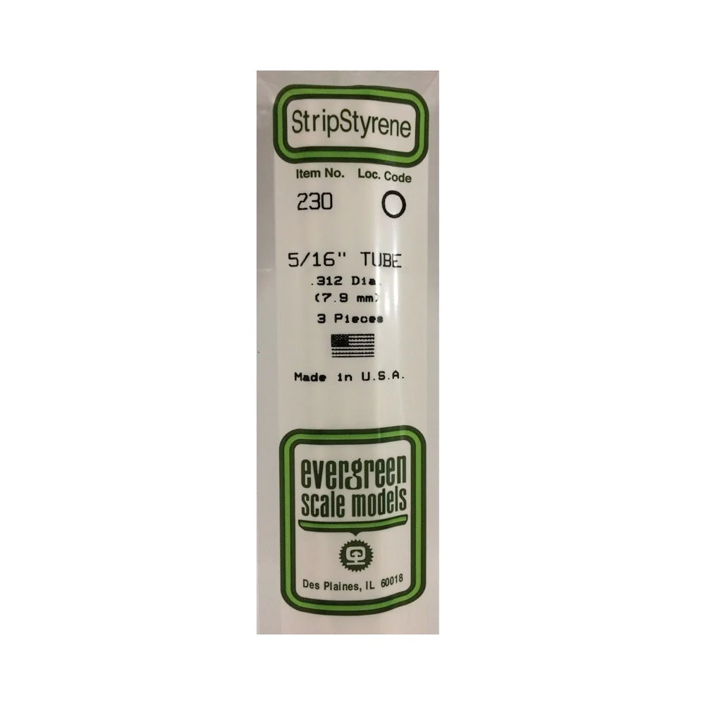 Evergreen 00230 Styrene Tube 0.312 x 14in / 7.9mm x 36cm - 3 - Image 2