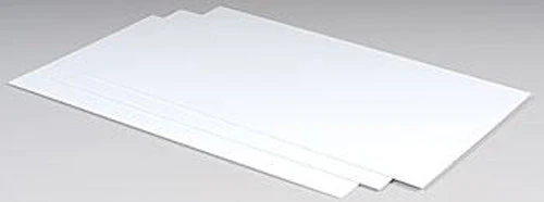 Evergreen 09010 Styrene White Sheets 0.010 x 6 x 12in / 0.25mm x 15cm x 30cm - 4 - Image 2