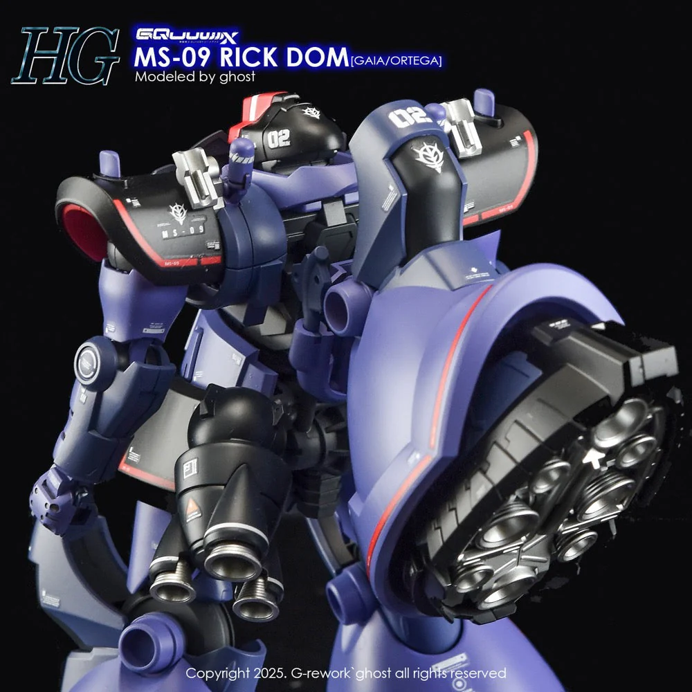 G-Rework CD-H-GQ08 Premium Decal for HG Rick Dom [GQX] - Image 9