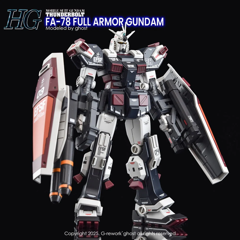 G-Rework CD-H-GQ08 Premium Decal for HG Thunderbolt Full Armor Gundam - Image 2