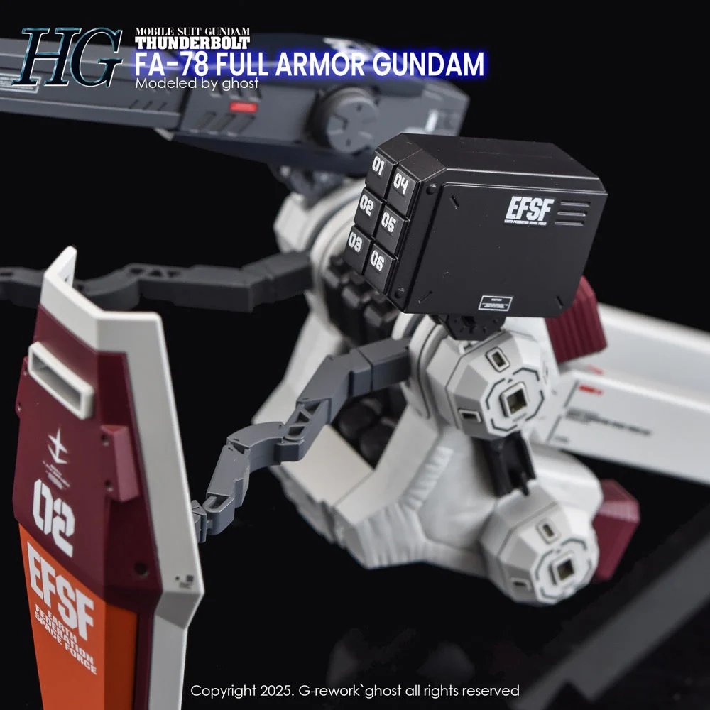 G-Rework CD-H-GQ08 Premium Decal for HG Thunderbolt Full Armor Gundam - Image 9