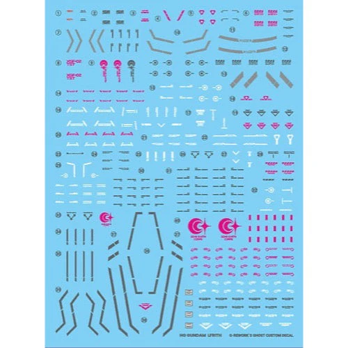 G-Rework CD-H-WM01 Premium Decal for HG The Witch From Mercury Lfrith - Image 2