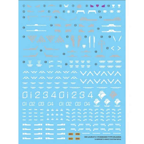 G-Rework CD-H-WM05 Premium Decal for HG Witch From Mercury Dilanza Lauda`S - Image 2