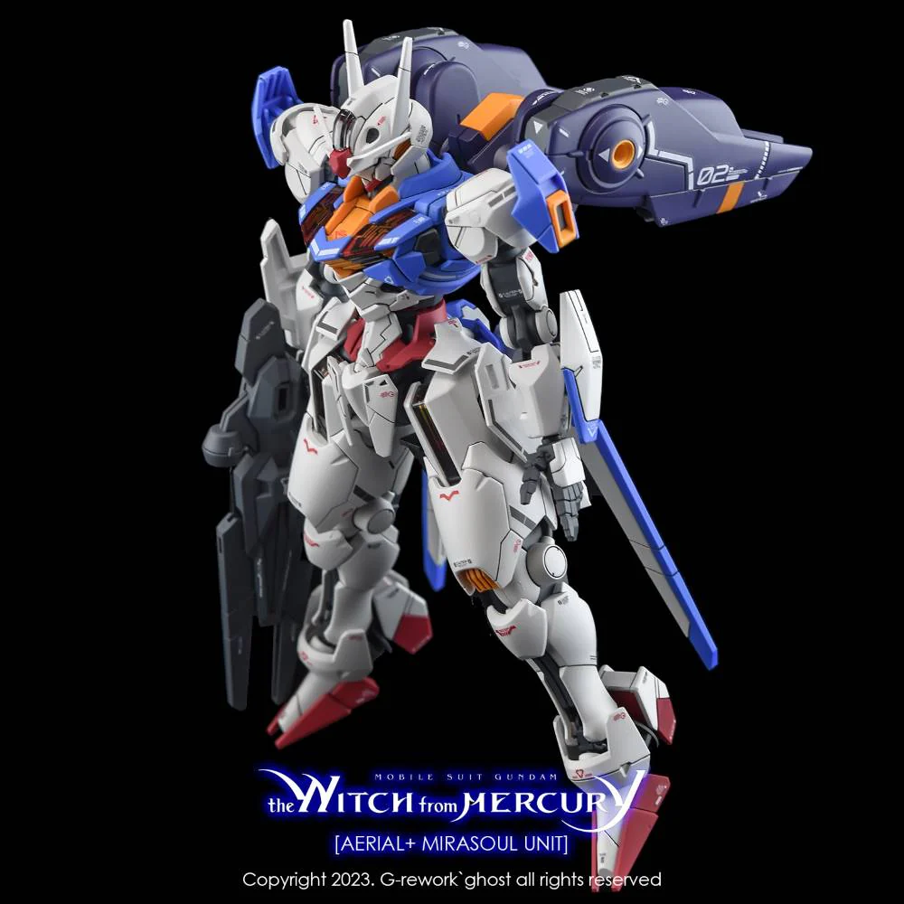 G-Rework CD-H-WM13 Premium Decal for HG The Witch From Mercury Aerial+ Mirasoul Unit - Image 4