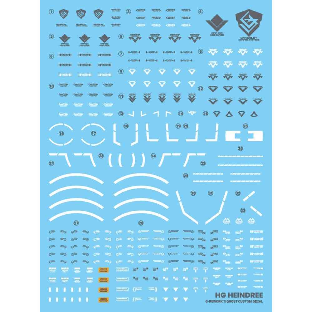 G-Rework CD-H-WM16 Premium Decal for HG Heindree - Image 2