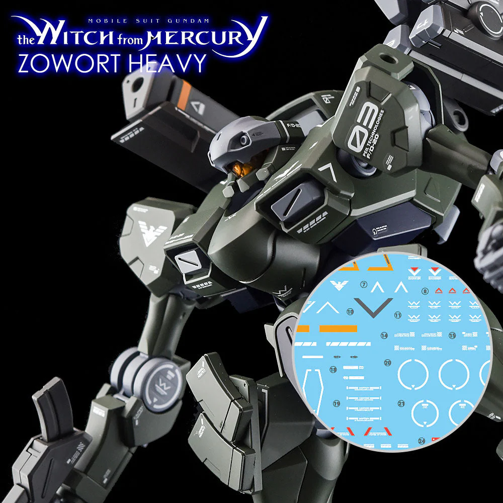 G-Rework CD-H-WM19 Premium Decal for HG Witch From Mercury Aerial. Rebuild