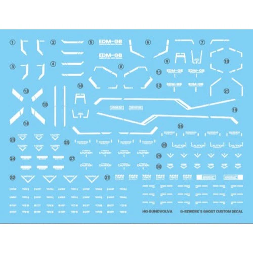 G-Rework CD-H-WM24 Premium Decal for HG Witch From Mercury Gundvolva - Image 2