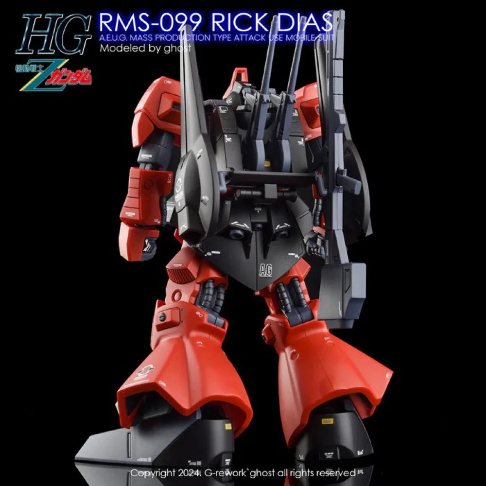 G-Rework CD-H10 Premium Decal for HG Rms-099 Rick Dias - Image 6