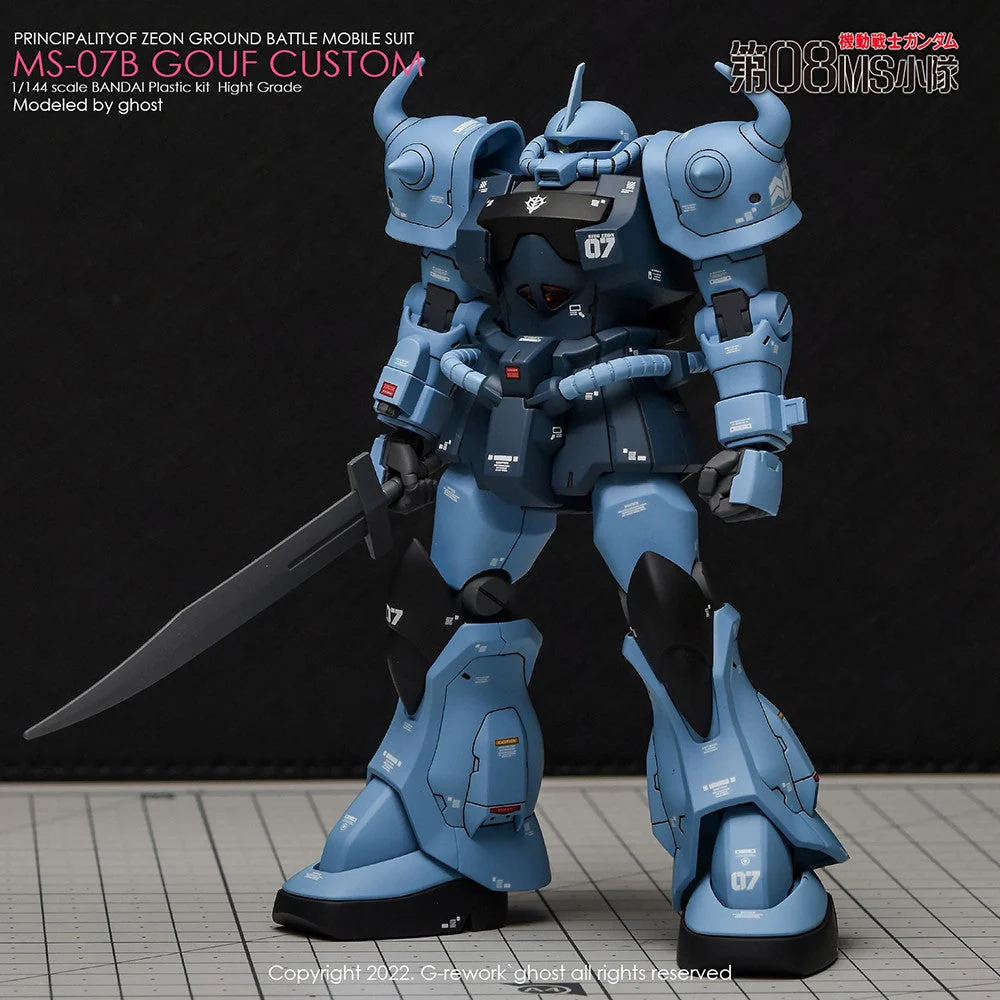 G-Rework CD-H117 Premium Decal for HG Ms-07B Gouf Custom - Image 4