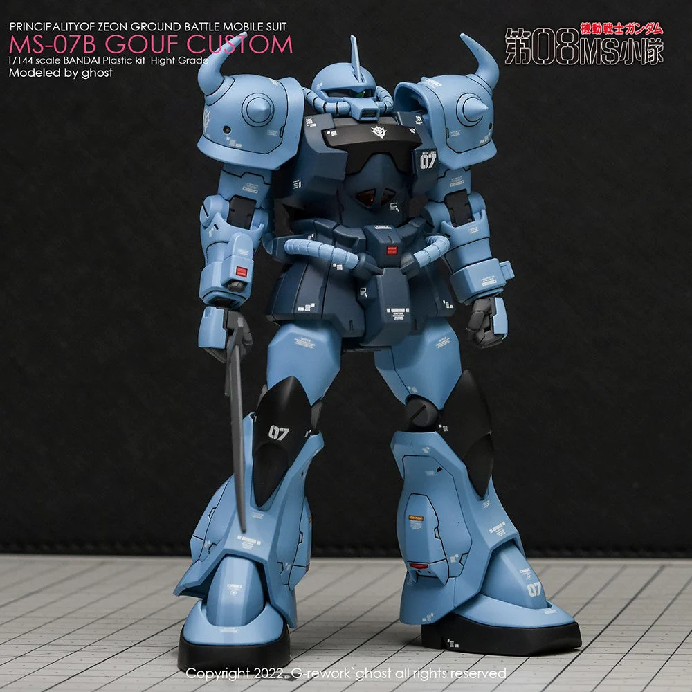 G-Rework CD-H117 Premium Decal for HG Ms-07B Gouf Custom - Image 5