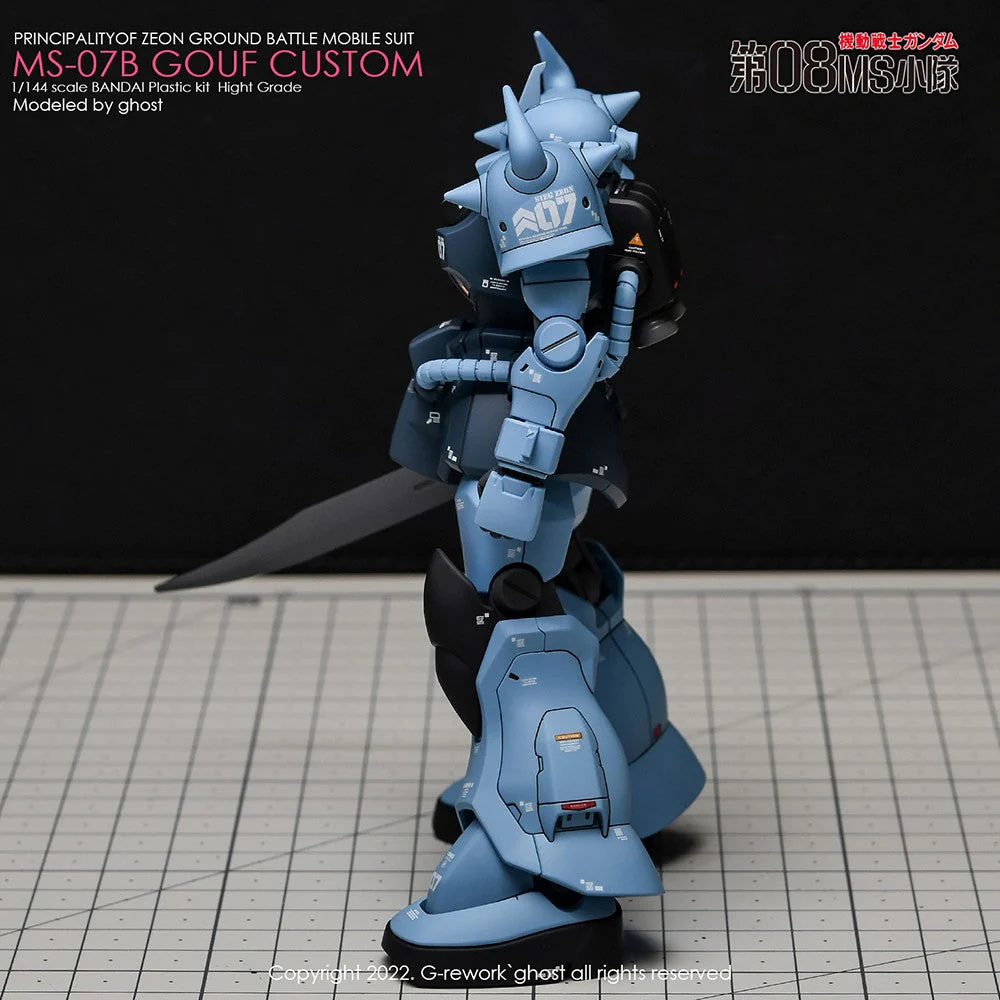 G-Rework CD-H117 Premium Decal for HG Ms-07B Gouf Custom - Image 6